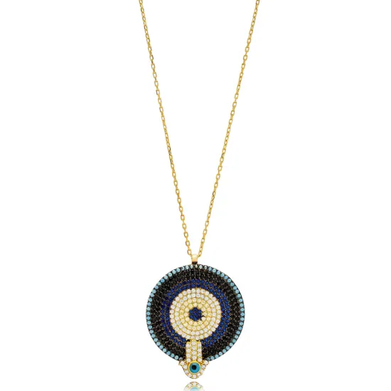 Turkish Evil Eye Hamsa 925 Sterling Silver Necklace Turkish Evil Eye Hamsa 925 Sterling Silver Necklace