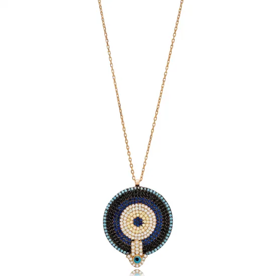 Turkish Evil Eye Hamsa 925 Sterling Silver Necklace Turkish Evil Eye Hamsa 925 Sterling Silver Necklace