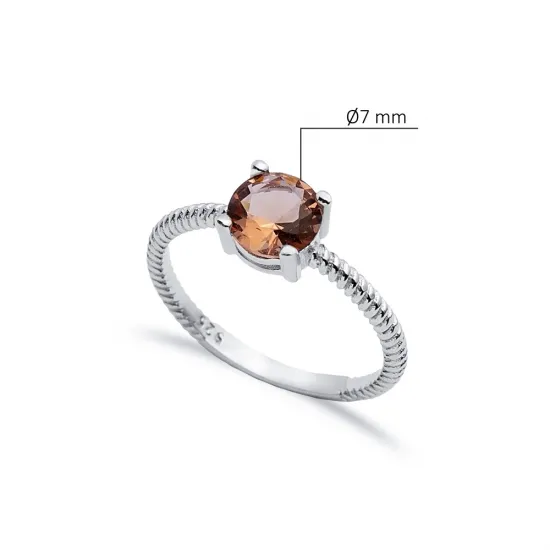 Round Zultanite 925 Sterling Silver Ring