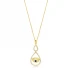 Round Evil Eye Turquoise 925 Sterling Silver Necklace