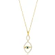 925 Sterling Silver Evil Eye CZ Necklace