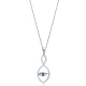 925 Sterling Silver Evil Eye CZ Necklace