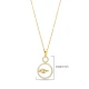 Round Evil Eye CZ Sterling Silver Necklace Round Evil Eye CZ Sterling Silver Necklace