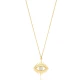 925 Sterling Silver Evil Eye Shape Necklace - Sade 925 Silver Jewelry