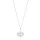 925 Sterling Silver Evil Eye Shape Necklace - Sade 925 Silver Jewelry