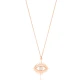 925 Sterling Silver Evil Eye Shape Necklace - Sade 925 Silver Jewelry