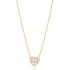 Heart Baguette CZ 925 Sterling Silver Necklace