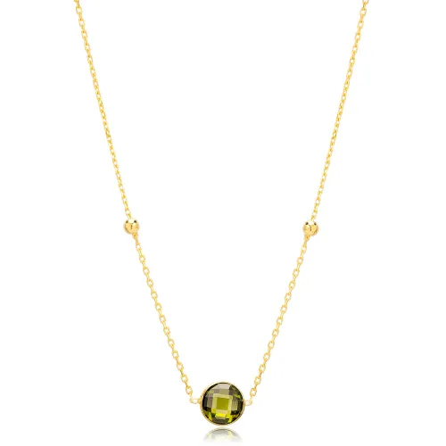 Handcrafted Peridot 925 Sterling Silver Pendant