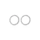 CZ Stone Hollow Circle Design Stud Earrings CZ Stone Hollow Circle Design Stud Earrings