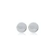 CZ Round Earrings in 925 Sterling Silver