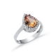 Pear Classic Zultanite 925 Sterling Silver Ring | 925 Sterling Silver Wholesale | Sade Silver Pear Classic Zultanite 925 Sterling Silver Ring - Sade 925 Silver Jewelry