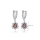 Pear Zultanite CZ Dangle Silver Earrings Pear Zultanite CZ Dangle Silver Earrings