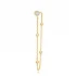 CZ Ball Chain Single 925 Sterling Silver Earrings