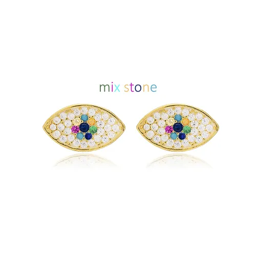 Mix Evil Eye 925 Sterling Silver Earrings