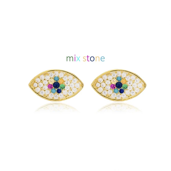 Mix Evil Eye 925 Sterling Silver Earrings Mix Evil Eye 925 Sterling Silver Earrings
