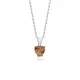 Silver Heart Zultanite Charm Necklace