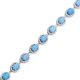 Opal Oval Shape CZ Cluster 925 Sterling Silver Bracelet Opal Oval Shape CZ Cluster 925 Sterling Silver Bracelet