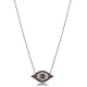 Turkish Brown Eye 925 Sterling Silver Necklace Turkish Brown Eye 925 Sterling Silver Necklace