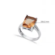 10 X 12mm Rectangle Shape Zultanite 925 Silver Ring