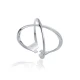Plain Open Triangle Adjustable 925 Sterling Silver Ring | 925 Sterling Silver Wholesale | Sade Silver Plain Open Triangle Adjustable 925 Sterling Silver Ring - Sade 925 Silver Jewelry