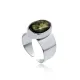 Moss Agate Stone Oval 925 Adjustable Ring Moss Agate Stone Oval 925 Adjustable Ring