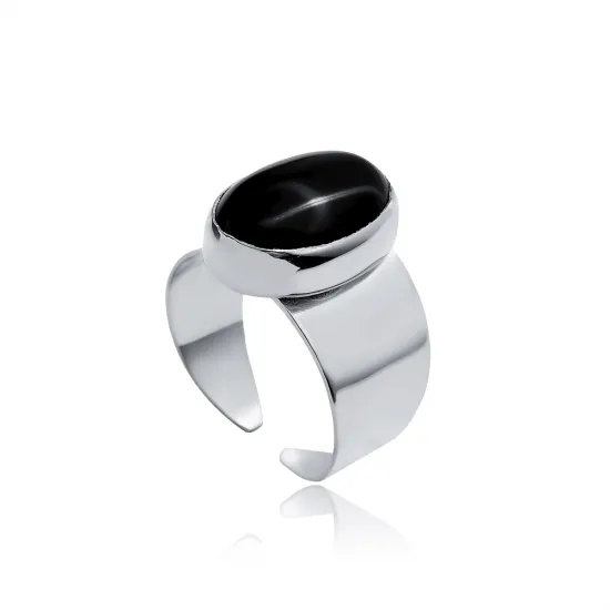 Turkish Onyx Adjustable 925 Sterling Silver Ring Turkish Onyx Adjustable 925 Sterling Silver Ring