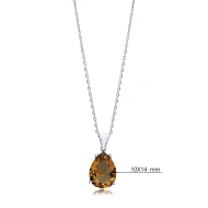 10 X 14mm Pear Zultanite 925 Sterling Silver Necklace