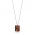 12x16mm 925 Zultanite Recktangle Necklace