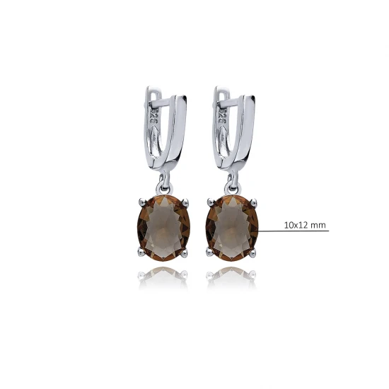 10 X 12mm Oval Zultanite Dangle 925 Silver Earrings 10 X 12mm Oval Zultanite Dangle 925 Silver Earrings