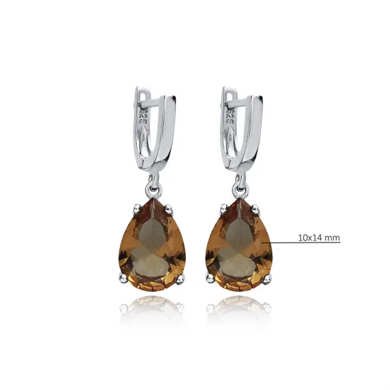 10 X 14mm Zultanite Dangle 925 Sterling Silver Earrings 10 X 14mm Zultanite Dangle 925 Sterling Silver Earrings