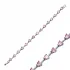 Pink Quartz Bracelet CZ Heart Shape