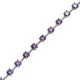 Amethyst Round CZ Cluster 925 Sterling Silver Bracelet Amethyst Round CZ Cluster 925 Sterling Silver Bracelet