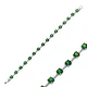 CZ Round Emerald Cluster 925 Sterling Silver Bracelet - Sade 925 Silver Jewelry