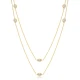 Almond CZ 80 Cm 925 Sterling Silver Necklace | 925 Sterling Silver Wholesale | Sade Silver Almond CZ 80 Cm 925 Sterling Silver Necklace - Sade 925 Silver Jewelry