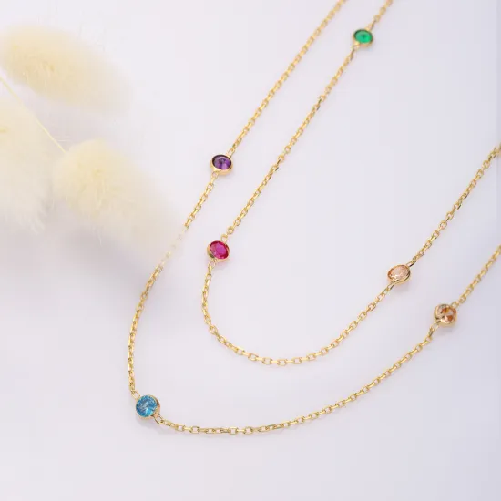 Mix Long 100 Cm 925 Sterling Silver Necklace | 925 Sterling Silver Wholesale | Sade Silver Mix Long 100 Cm 925 Sterling Silver Necklace - Sade 925 Silver Jewelry