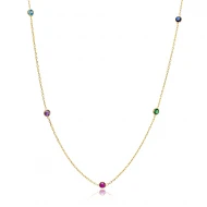 Mix Long 100 Cm 925 Sterling Silver Necklace