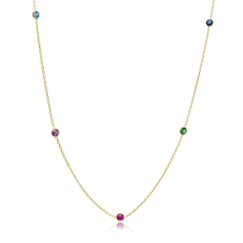 Mix Long 100 Cm 925 Sterling Silver Necklace