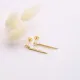 Round CZ Plain Spike925 Long Sterling Silver Earrings Round CZ Plain Spike925 Long Sterling Silver Earrings