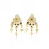 Triangle Nort Star Charm Sapphire Earring