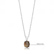 10x12 mm 925 Oval Zultanite Charm Necklace