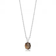 10x12 mm 925 Oval Zultanite Charm Necklace