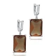 14 X 18mm Baguette Zultanite Dangle 925 Silver Earrings 14 X 18mm Baguette Zultanite Dangle 925 Silver Earrings