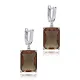 12 X 16mm Baguette Zultanite Dangle 925 Silver Earrings 12 X 16mm Baguette Zultanite Dangle 925 Silver Earrings