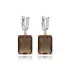 12 X 16mm Baguette Zultanite Dangle 925 Silver Earrings