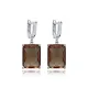 12 X 16mm Baguette Zultanite Dangle 925 Silver Earrings 12 X 16mm Baguette Zultanite Dangle 925 Silver Earrings
