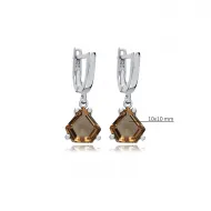 10x10 mm Pentagon Zultanite 925 Dangle Earrings