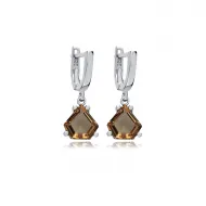 10x10 mm Pentagon Zultanite 925 Dangle Earrings