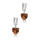 10 X 10mm Heart Zultanite Dangle 925 Silver Earrings 10 X 10mm Heart Zultanite Dangle 925 Silver Earrings