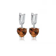 10x10 mm Heart Zultanite 925 Dangle Earrings