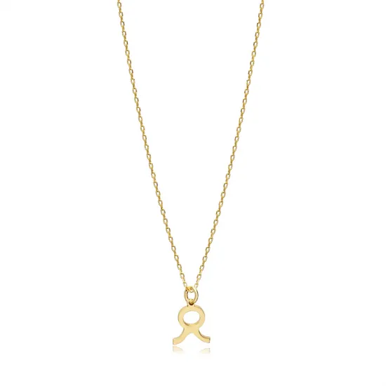 Taurus Zodiac Sign Plain 925 Sterling Silver Necklace